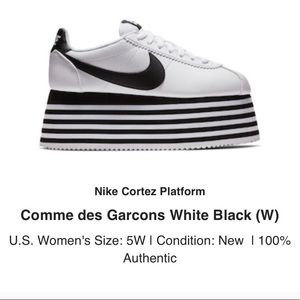 Comme des garcon x Nike cortez